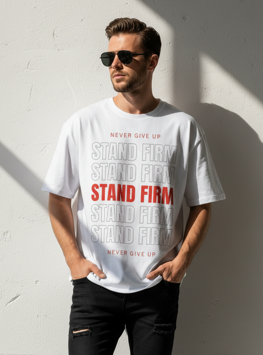 STAND FIRM - Men's oversized T-shirt