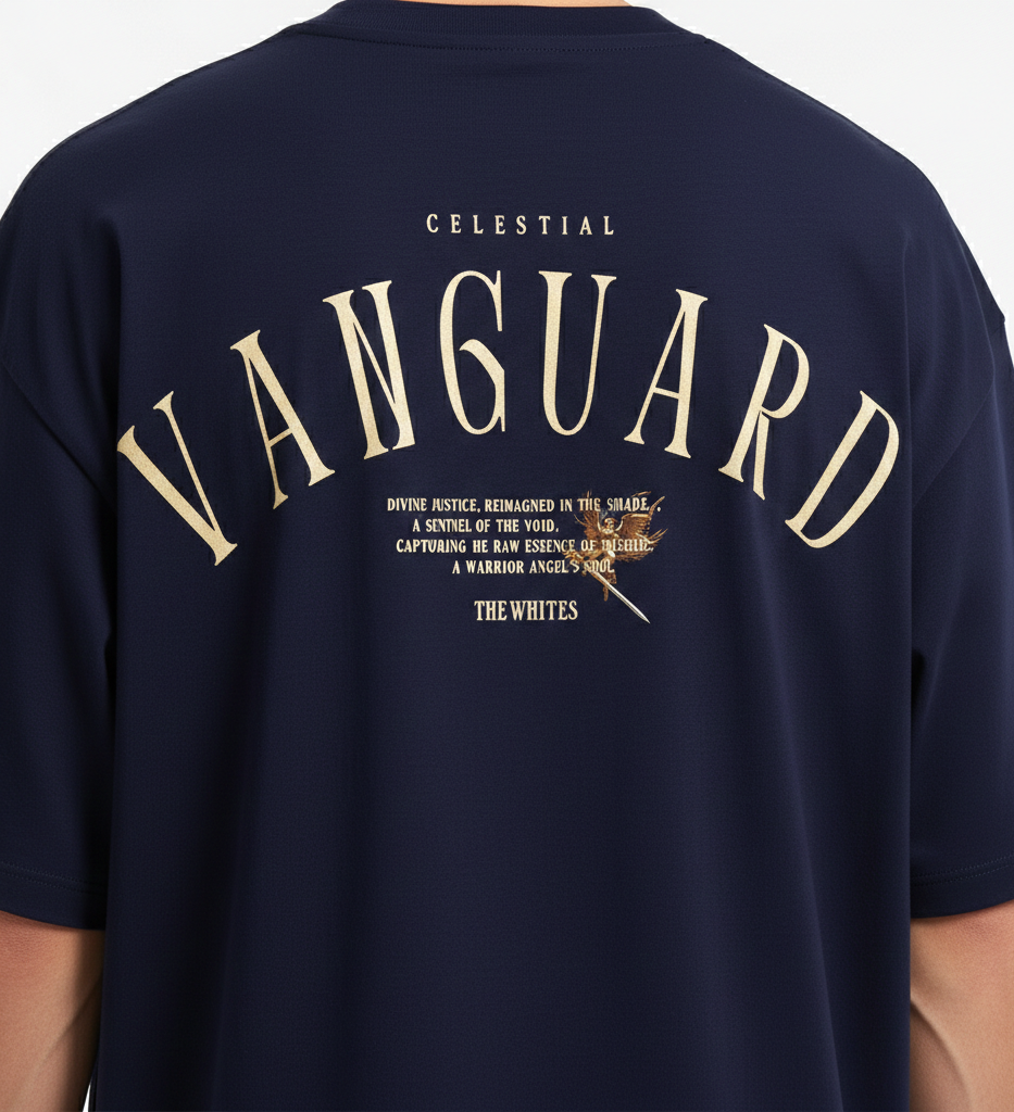 THE WHITES Celestial Vanguard Oversized T-Shirt for Men – 240 GSM Premium Cotton
